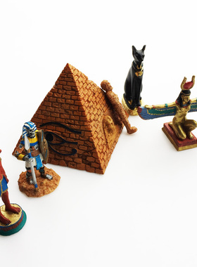 埃及金字塔创意旅游纪念品摆件 立体手工彩绘神话人物装饰工艺品