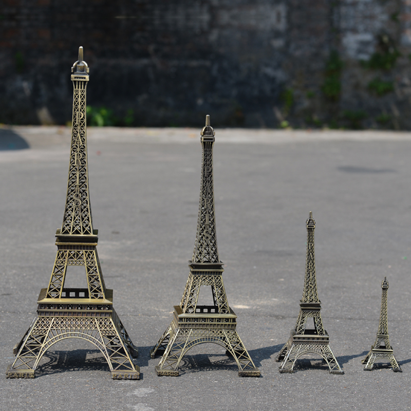 法国巴黎埃菲尔铁塔模型复古创意家居桌面装饰品摆件摄影道具摆件