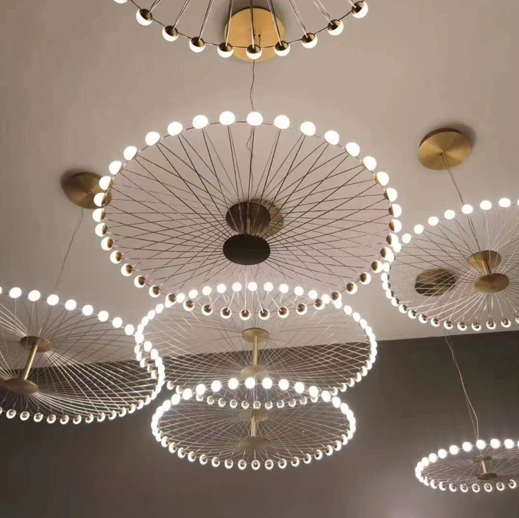 北欧创意吊灯简约大气客厅时尚艺术卧室楼梯装饰灯2021新款LED灯