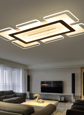 LED吸顶客厅灯现代简约亚克力书房卧室方形家用大气经典新款灯饰