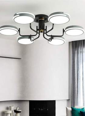 新款 北欧卧室灯简约现代创意吸顶灯圆形亚克力2024年客厅吊灯