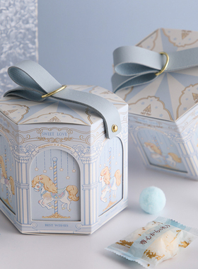 幼儿园儿童生日可爱礼品袋糖果盒空盒伴手礼宝宝满月百日宴喜糖盒