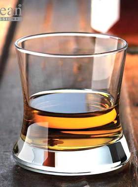 泰国进口水晶家用透明水杯收腰玻璃杯威士忌洋酒杯啤酒烈酒杯酒具