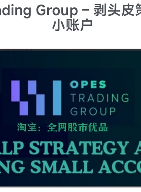 【日内剥头皮】Opes Trading Group -剥头皮策略和小账户做大逻辑