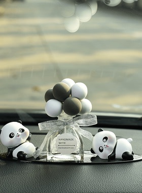 汽车摆件车内饰品摆件车载装饰品创意汽车用品车内饰品可爱熊猫女