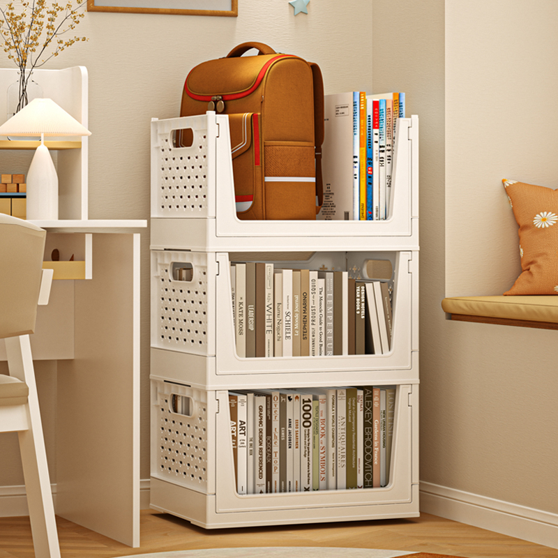 书包置物架可折叠桌下放书本神器可移动多层书籍收纳架桌面放书箱