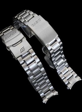 适配卡西欧EFR-100 501 502 504手表带 钢带配件