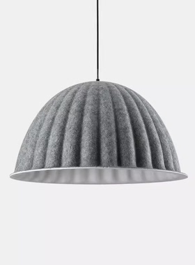 丹麦设计师北欧简约现代办公室展餐厅创意南瓜形半圆吸音毛毡吊灯