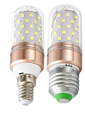 E27灯泡E14LED玉米灯芯 三色变光双色光源球泡家用工厂照明大功率