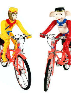 新款电动孙悟空猪八戒骑自行车电动单车地摊热卖儿童玩具1-3岁