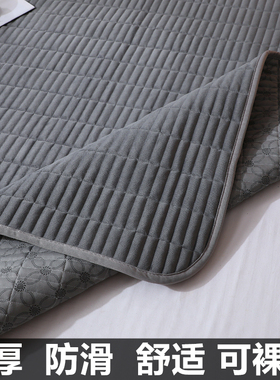 三层珊瑚毛绒毯子防滑法兰绒毯毛绒床单人加厚保暖单件冬季铺床