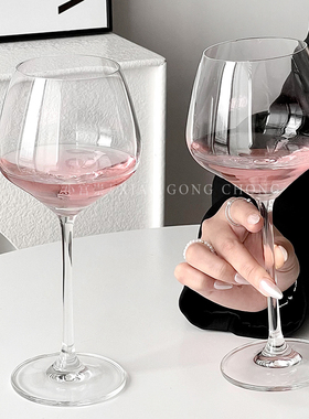 欧式ins轻奢大肚红酒杯水晶玻璃高脚杯葡萄酒杯大号勃艮第红酒杯
