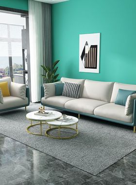 意式科技布艺沙发组合现代简约网红轻奢大小户型客厅实木整装家具