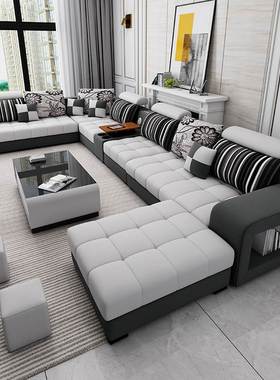 布艺沙发客厅家具简约现代2024新款科技布沙发组合大小户型网红款