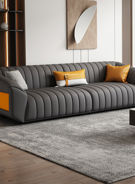 新款轻奢科技布沙发北欧现代简约客厅小户型三人布艺乳胶网红沙发