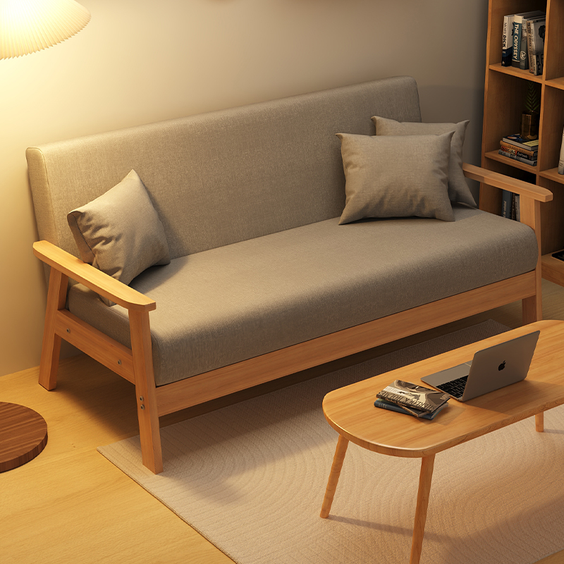 小户型客厅卧室布艺沙发出租房公寓民宿沙发网红款现代简约单人椅