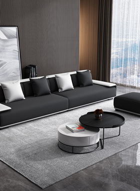 北欧简约猫抓布艺沙发客厅小户型意式极简现代轻奢网红科技布沙发