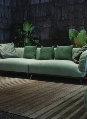 极简大师 意式轻奢科技布艺沙发简约现代北欧沙发小户型客厅网红