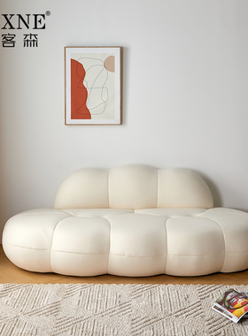 霍客森北欧布艺沙发懒人客厅现代简约轻奢小户型创意网红云朵沙发