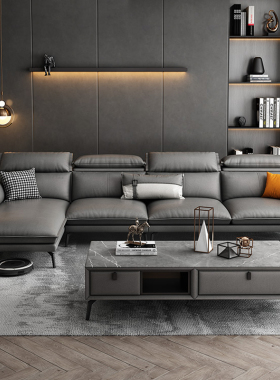 科技布沙发轻奢网红2022年新款现代简约客厅北欧乳胶极简布艺沙发