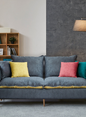 布艺沙发现代简约北欧风格沙发小户型双人三人沙发网红款客厅整装