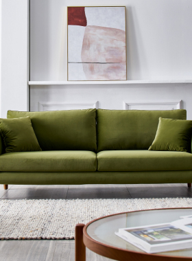 设计师款北欧布艺沙发小户型客厅现代简约单双三四人网红款可拆洗