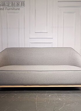 意式极简沙发轻奢现代设计师北欧客厅简约实木小户型网红布艺沙发