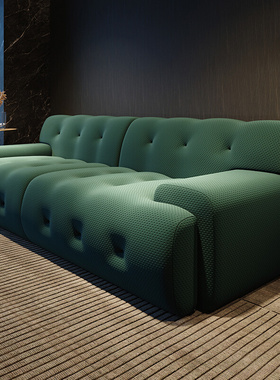 罗奇堡沙发布艺现代简约侘寂风客厅家具组合意式方块写意空间沙发