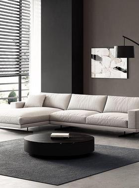 定制轻奢羽绒布艺沙发北欧简约现代大小户型客厅整装意式极简组合