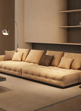 纳威劳伦斯沙发客厅简约现代方块模块组合ins风意式极简布艺沙发