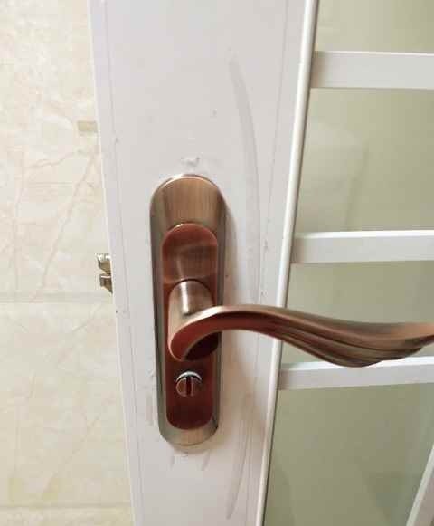 卫浴锁110mm卫生间门锁红古铜色平面凹弧面厕所洗手间厨房执手锁