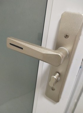 卫生间门锁执手单舌铝合金110玻璃门锁卫浴厨房洗手间厕所