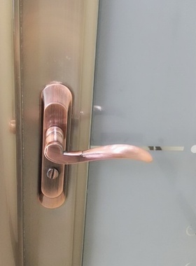 卫浴锁110mm厕所洗手间厨房执手锁卫生间门锁红古铜色平面凹弧面