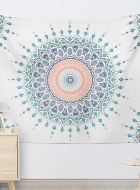 印度曼陀罗花型墙壁装饰挂布客厅瑜伽桌布背景布隔断挂帘壁毯