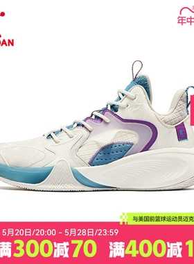【商场同款】中国乔丹篮球鞋男鞋2024春夏新款高帮战靴男子运动鞋