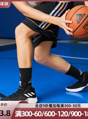 阿迪达斯男鞋新款PRO BOUNCE 2018高帮缓震实战运动篮球鞋FW5746