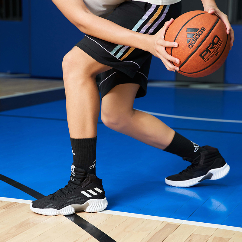 阿迪达斯男鞋2024新款Pro Bounce 2018高帮缓震实战篮球鞋 FW5746