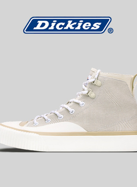 Dickies高帮男鞋新款2024年春季透气百搭帆布鞋薄款男士时尚板鞋