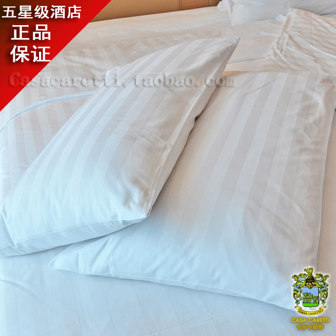 九孔棉枕头+枕套两件套 五星级酒店床品专用单人加大健康枕 特价