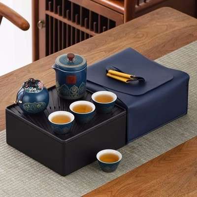 旅行茶具套装一壶三杯快杯便携式户外功夫茶具泡茶公司活动礼品