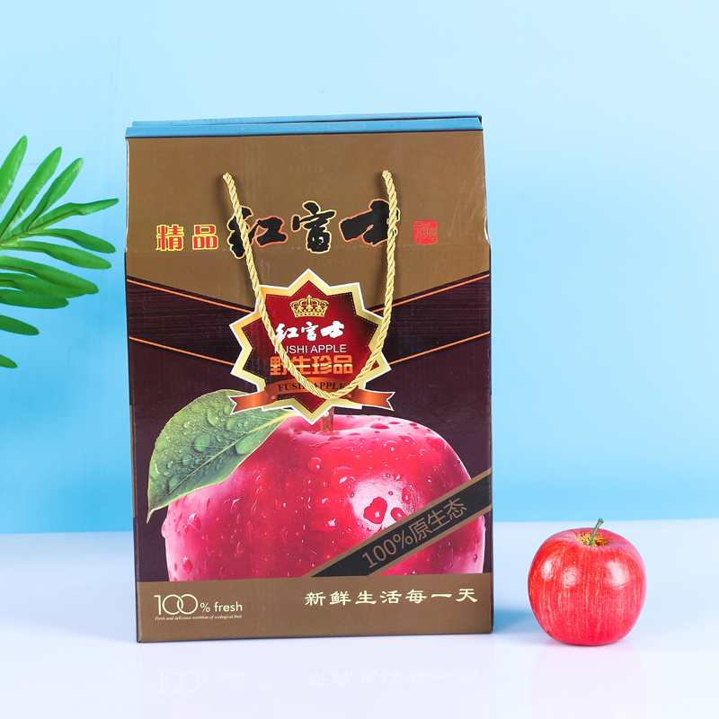 苹果包装纸箱子通用10斤冰糖心高档创意红富士水果送人定制做礼盒