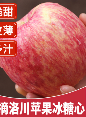 正宗陕西洛川苹果水果10斤延安红富士脆甜新鲜一整箱当应季冰糖心