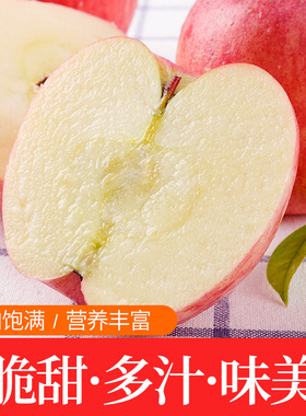 红富士苹果水果新鲜当季整箱正宗红富士苹果时令平安果现摘10斤