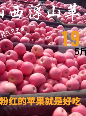 山西浮山红富士苹果10斤脆甜冰糖心一级精品丑苹果水果新鲜应当季