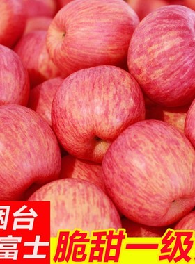 红富士苹果水果10脆甜栖霞一级装山东烟台新鲜当季整箱斤包邮平果