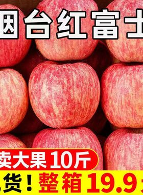 山东烟台红富士苹果新鲜水果当季整箱冰糖心丑平果10斤装栖霞应季