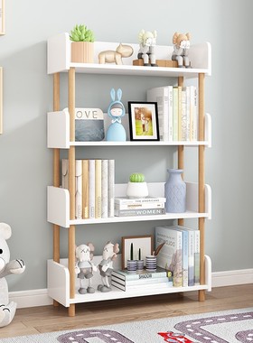 简易落地学生书架客厅书房多层置物架儿童玩具收纳架省空间小书柜