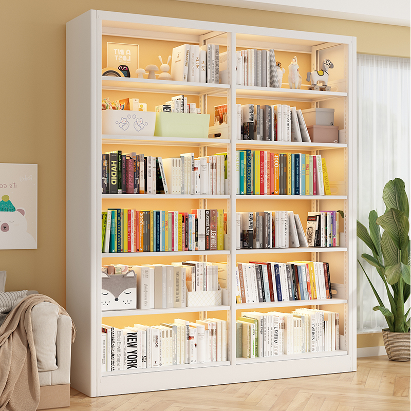 家用书架图书馆钢制绘本架书房落地多层靠墙置物架儿童组合书籍架