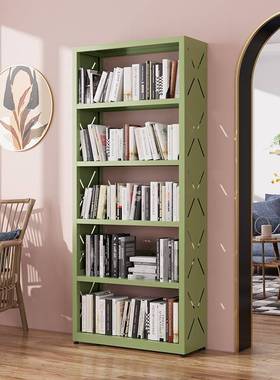 家用书店书架柜落地多层钢制铁艺学生儿童客厅书房图书绘本置物架