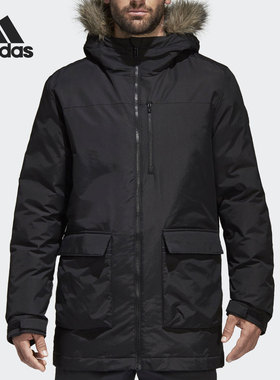 Adidas/阿迪达斯官方正品男子冬季户外保暖运动连帽棉服 BS0980